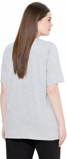 Ulla Popken Eco Cotton Basic T-Shirt 2-Pack Grey/Pink - Tricouri - 