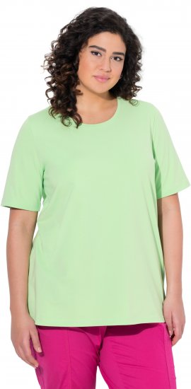Ulla Popken Essential Round Neck Stretch Tee Light Green - Tricouri - 
