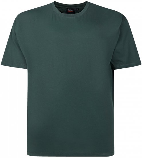 Espionage T015 Plain T-Shirt Bottle Green - Tricouri fără imprimeu - Tricouri fără imprimeu mărimi mari