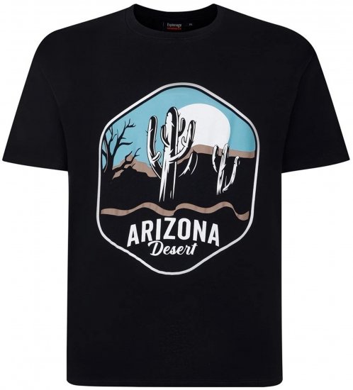 Espionage T421 Arizona T-Shirt Black - Tricouri - Tricouri Bărbați Mărimi Mari