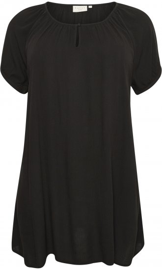 Kaffe Curve Ami Mânecă scurtă Tunic Negru intens - Tricouri - 