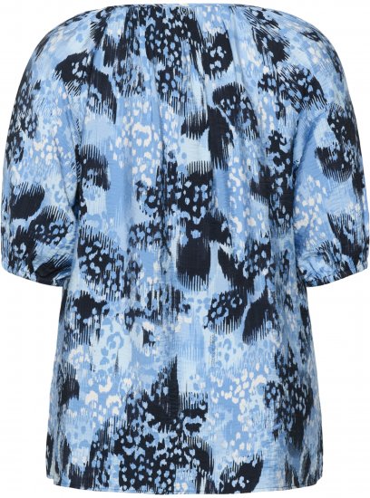 Kaffe Curve Aliana Tunic Blue Flower Animal - Tunici - 