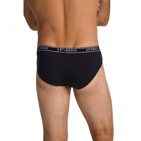 JP1880 Briefs Stretch Cotton 2-Pack Black - Lenjerie intimă & costum baie - Lenjerie Intimă Bărbați Mărimi Mari