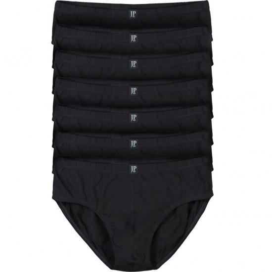 JP1880 Briefs OEKO-TEX 7-Pack Black - Lenjerie intimă & costum baie - Lenjerie Intimă Bărbați Mărimi Mari