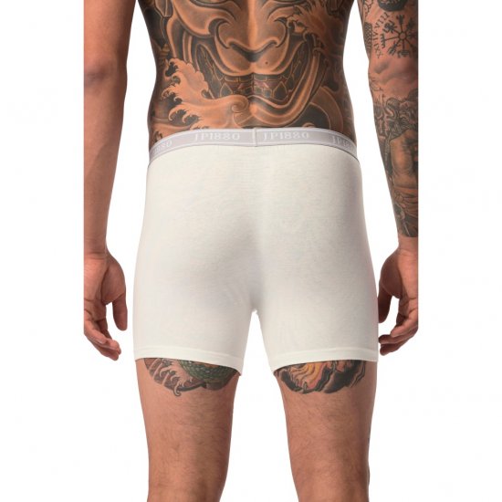 JP1880 Boxershorts Flexnamic OEKO-TEX Mid 2-Pack Grey/Off-White - Lenjerie intimă & costum baie - Lenjerie Intimă Bărbați Mărimi Mari