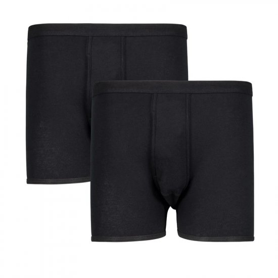 Adamo Royal Ribbed Boxershorts 2-Pack Black - Lenjerie intimă & costum baie - Lenjerie Intimă Bărbați Mărimi Mari