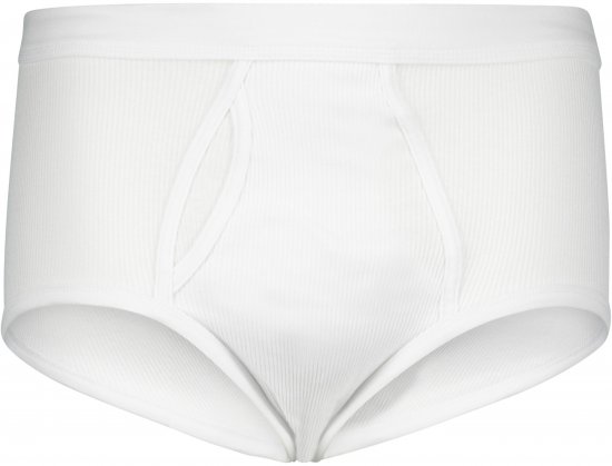 Adamo Prestige Briefs Double Ribbed White - Lenjerie intimă & costum baie - Lenjerie Intimă Bărbați Mărimi Mari