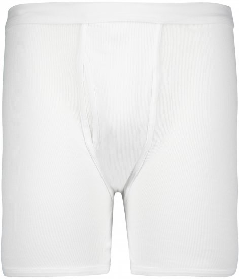 Adamo Prestige Boxershorts Double Ribbed White - Lenjerie intimă & costum baie - Lenjerie Intimă Bărbați Mărimi Mari
