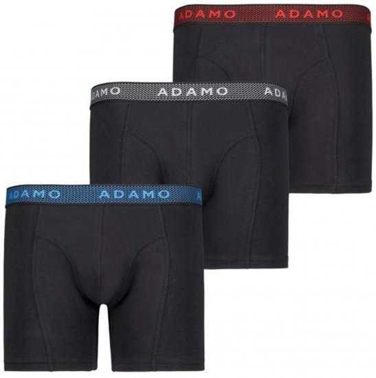 Adamo Jerry Maxi Boxers 703 Black 3-pack - Lenjerie intimă & costum baie - Lenjerie Intimă Bărbați Mărimi Mari