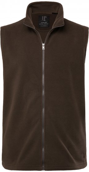 JP1880 Fleece Vest Stand-up Collar Brown - Geci - Geci Bărbați Mărimi Mari