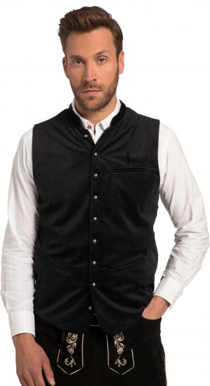 JP1880 Velvet Vest Traditional Black - Toate hainele - Hainele 2XL-14XL