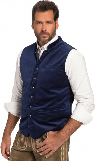 JP1880 Velvet Vest Traditional Blue - Ținute de sărbătoare - Ținute de sărbătoare – Pentru a sărbători cu stil și confort