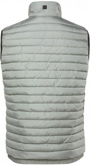JAY-PI Lightly Quilted Vest with Stomach Fit Grey - Geci - Geci Bărbați Mărimi Mari