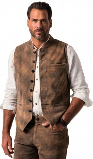 JP1880 Vest Traditional Cowhide Brown - Ținute de sărbătoare - Ținute de sărbătoare – Pentru a sărbători cu stil și confort