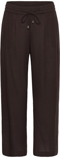 Kaffe Curve Mille Wide Pants Coffee Brown - Pantaloni din material textil - 