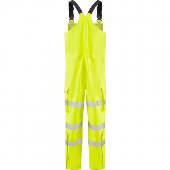 Leo Northam Ecoviz 15K Performance+ Bib & Brace Hi-Vis Yellow - Haine de lucru - Haine de lucru Bărbați Mărimi Mari