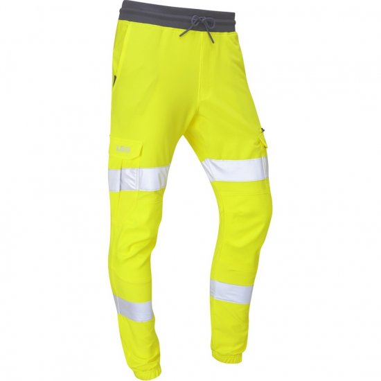 Leo Hawkridge Ecoviz High Performance 4X Stretch Trouser Hi-Vis Yellow - Haine de lucru - Haine de lucru Bărbați Mărimi Mari
