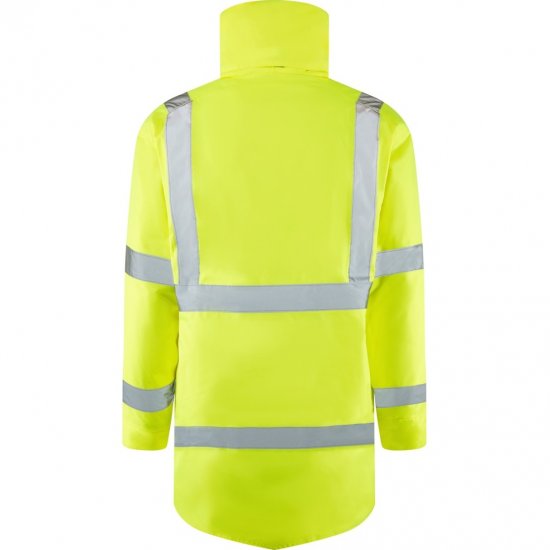 Leo Tawstock EcoViz 4K Baffle Lined Anorak Hi-Vis Yellow - Haine de lucru - Haine de lucru Bărbați Mărimi Mari