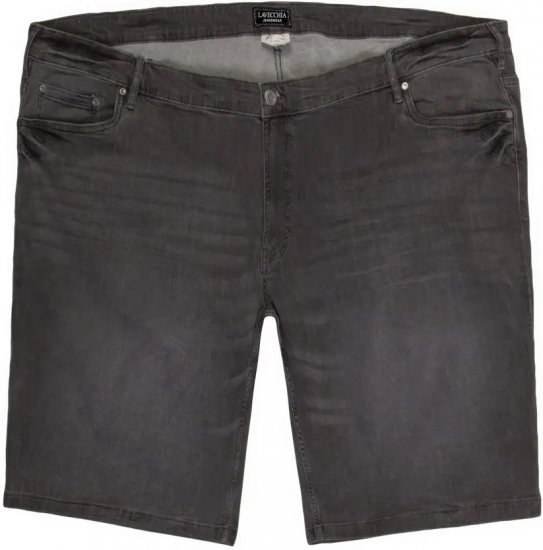Lavecchia 0908 Bermuda Denim Shorts Black - Pantaloni scurți - Pantaloni Scurți Mărimi mari Bărbați 