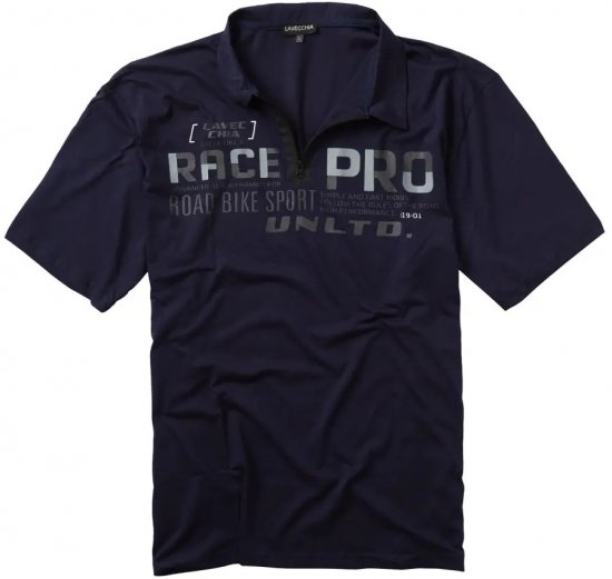 Lavecchia 2030 Polo Shirt Short Sleeve Navy - Tricouri polo - Tricouri Polo Bărbați Mărimi Mari