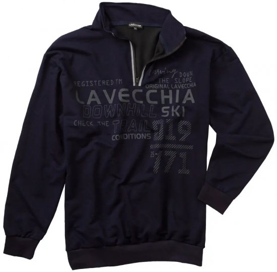 Lavecchia 2029 Sweatshirt Navy - Pulovere & hanorace - Pulovere & Hanorace Bărbați Mărimi Mari