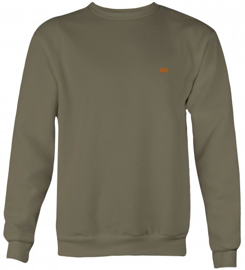 Motley Denim Oslo Sweatshirt Dark Khaki - Pulovere & hanorace - Pulovere & Hanorace Bărbați Mărimi Mari