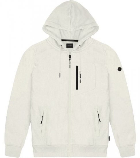 Double Outfitters MTOP-1160 Hanorac cu glugă și fermoar Alb - Pulovere & hanorace - Pulovere & Hanorace Bărbați Mărimi Mari