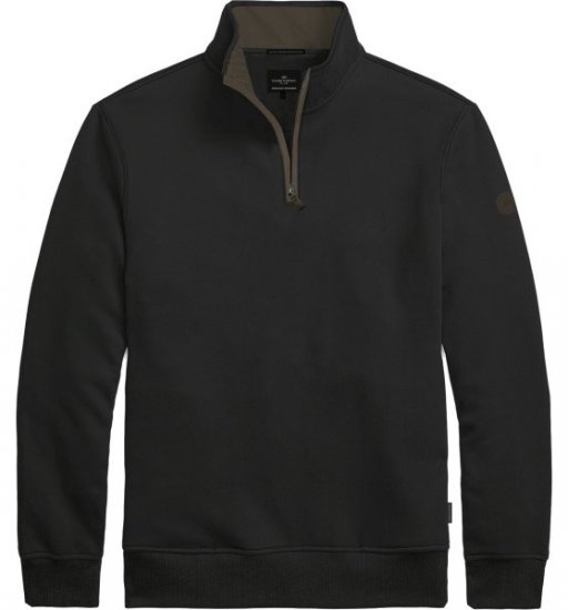 Double Outfitters MTOP-1163 Hanorac cu fermoar scurt Negru - Pulovere & hanorace - Pulovere & Hanorace Bărbați Mărimi Mari