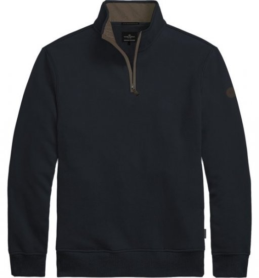 Double Outfitters MTOP-1163 Hanorac cu fermoar scurt Albastru marin - Pulovere & hanorace - Pulovere & Hanorace Bărbați Mărimi Mari