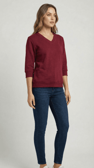 Nora Mikken GELINA Sweater Burgundy - ÎMBRĂCĂMINTE FEMEI XS-XXL - 