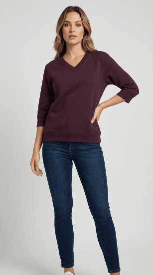 Nora Mikken GELINA Sweater Mauve Wine - ÎMBRĂCĂMINTE FEMEI XS-XXL - 