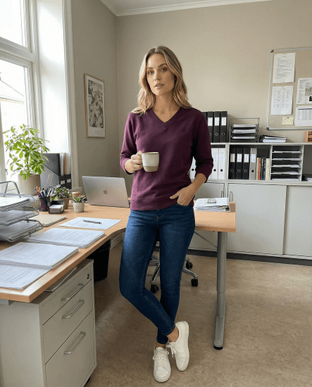 Nora Mikken GELINA Sweater Mauve Wine - ÎMBRĂCĂMINTE FEMEI XS-XXL - 