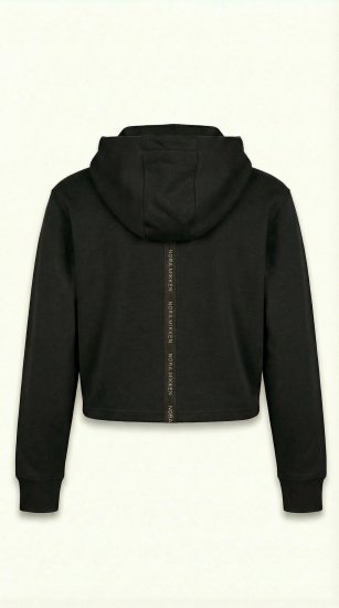 Nora Mikken KAMILLA Cropped Hoodie Black - ÎMBRĂCĂMINTE FEMEI XS-XXL - 