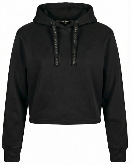 Nora Mikken KAMILLA Cropped Hoodie Black - ÎMBRĂCĂMINTE FEMEI XS-XXL - 