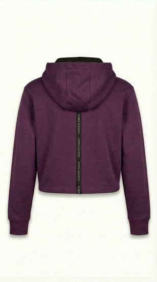 Nora Mikken KAMILLA Cropped Hoodie Mauve Wine - ÎMBRĂCĂMINTE FEMEI XS-XXL - 