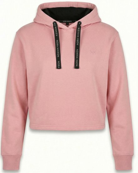 Nora Mikken KAMILLA Cropped Hoodie Peach Whip - ÎMBRĂCĂMINTE FEMEI XS-XXL - 