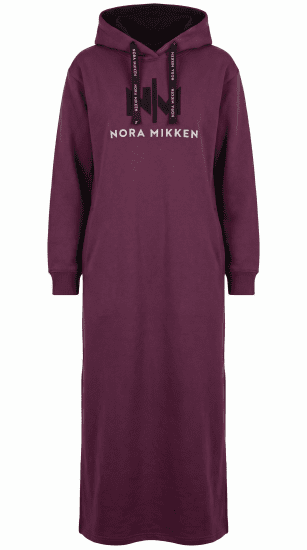 Nora Mikken MARI Maxi Hoodie Dress Mauve Wine - ÎMBRĂCĂMINTE FEMEI XS-XXL - 
