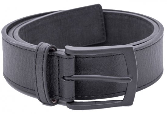 D555 Ozzy Leather Belt Black, 4cm - Curele - Curele Bărbați Mărimi Mari