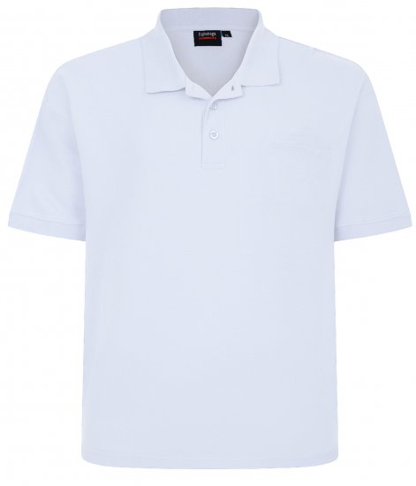 Espionage P074 tricou polo alb - Tricouri polo - Tricouri Polo Bărbați Mărimi Mari