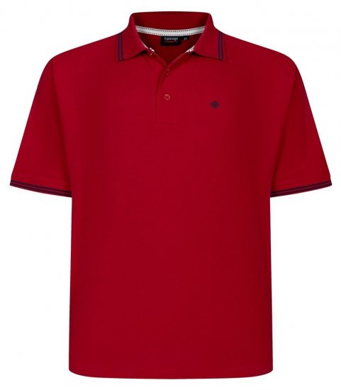 Espionage P232 Tricou polo pique roșu/albastru marin - Tricouri polo - Tricouri Polo Bărbați Mărimi Mari