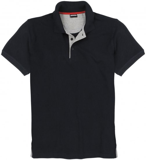 Adamo Pablo Comfort fit Polo Shirt Black - Tricouri polo - Tricouri Polo Bărbați Mărimi Mari