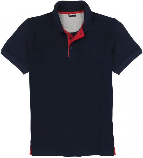 Adamo Pablo Comfort fit Polo Shirt Navy - Tricouri polo - Tricouri Polo Bărbați Mărimi Mari
