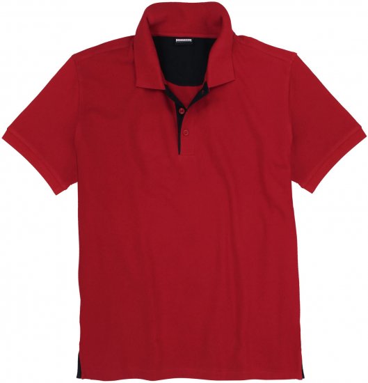 Adamo Pablo Comfort fit Polo Shirt Red - Tricouri polo - Tricouri Polo Bărbați Mărimi Mari