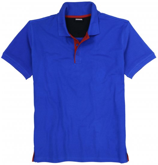Adamo Pablo Comfort fit Polo Shirt Royal Blue - Tricouri polo - Tricouri Polo Bărbați Mărimi Mari