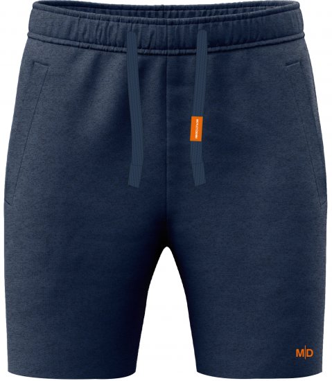 Motley Denim Paris Sweatshorts Dark Indigo - Pantaloni trening - Pantaloni Trening Bărbați Mărimi Mari