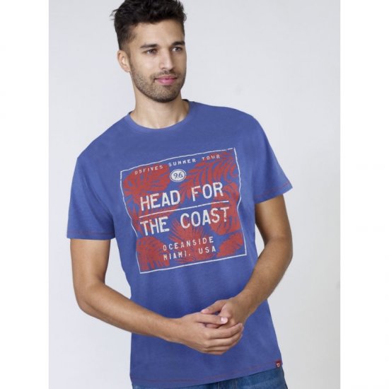 D555 Arizona T-shirt Blue - Tricouri - Tricouri Bărbați Mărimi Mari
