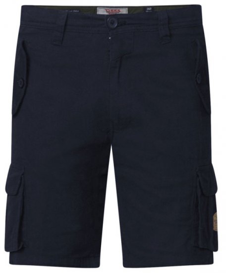 D555 Larry Cargo Shorts Navy - Pantaloni scurți - Pantaloni Scurți Mărimi mari Bărbați 
