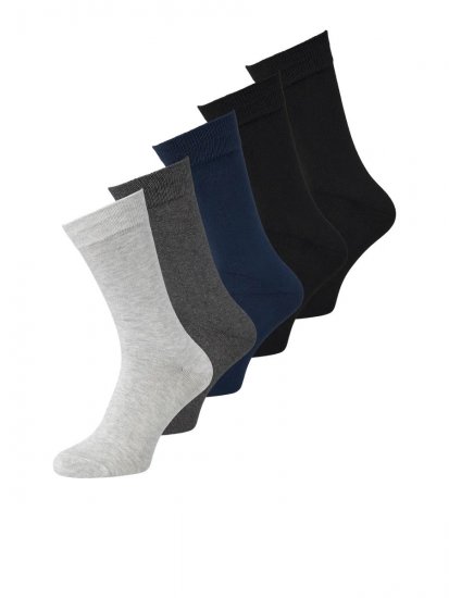 Jack & Jones Basic Șosete din bambus Neagră 5-pack - Lenjerie intimă & costum baie - Lenjerie Intimă Bărbați Mărimi Mari