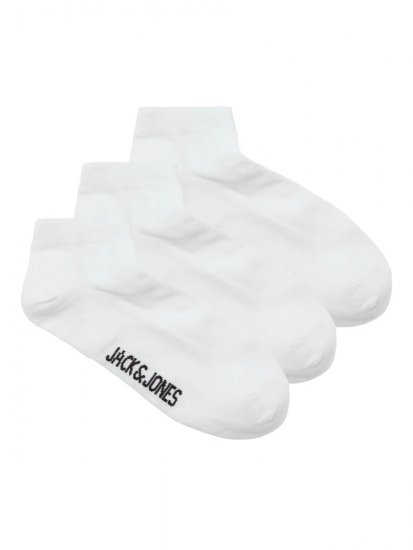 Jack & Jones Louis Șosete Alb 3-pack - Lenjerie intimă & costum baie - Lenjerie Intimă Bărbați Mărimi Mari