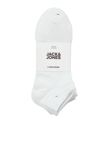 Jack & Jones Louis Șosete Alb 3-pack - Lenjerie intimă & costum baie - Lenjerie Intimă Bărbați Mărimi Mari